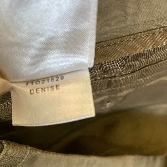 109. BCBG Denise The Tuxedo Cotton Khaki Pant Trousers Size 0 Straight Low Rise - Picture 10 of 12